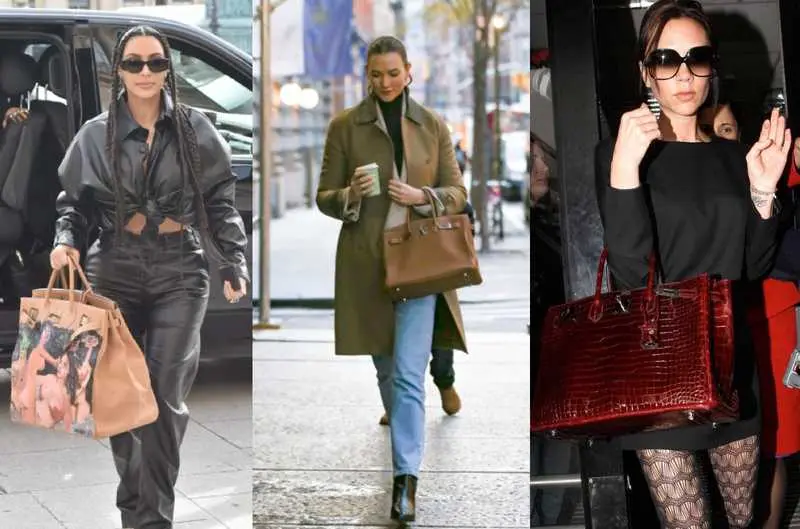 celebrities wearing birkin bags