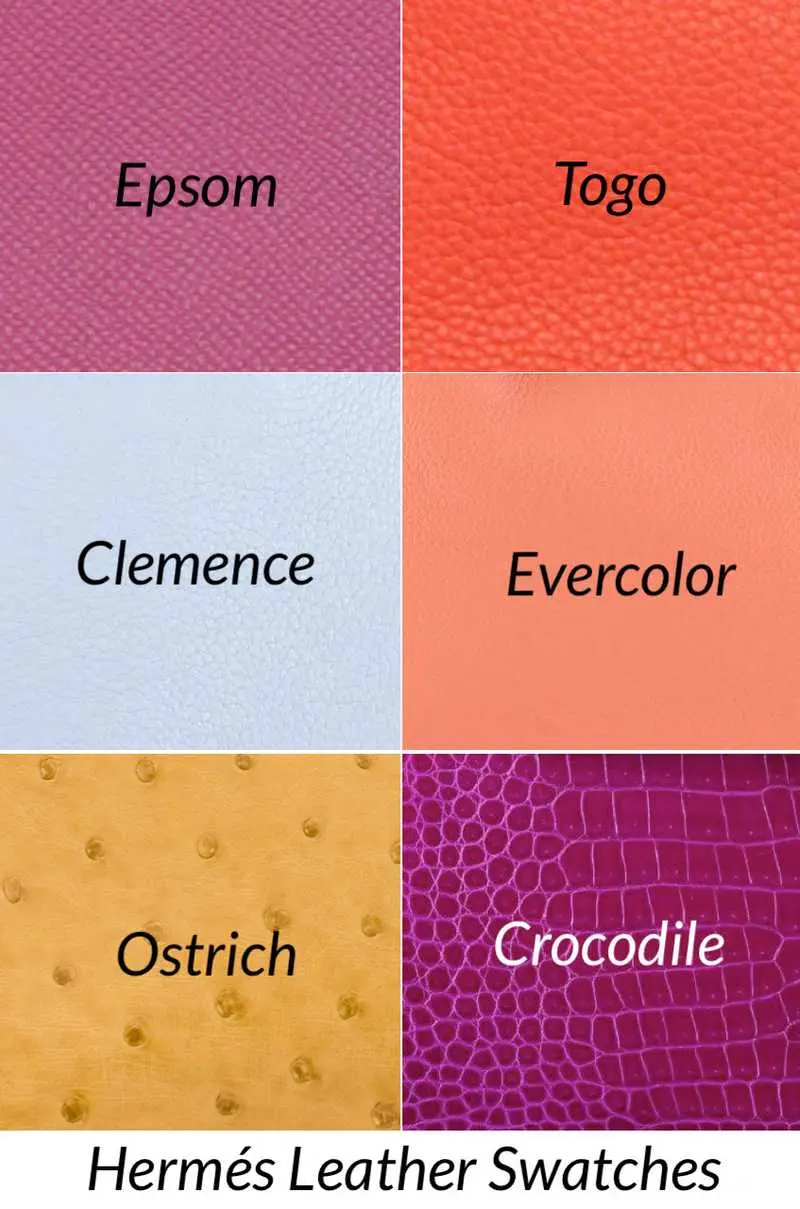 hermes replica bag swatches