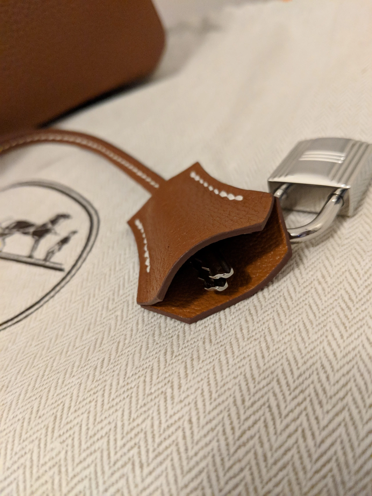 Hermes Replica Bag Tag and Key