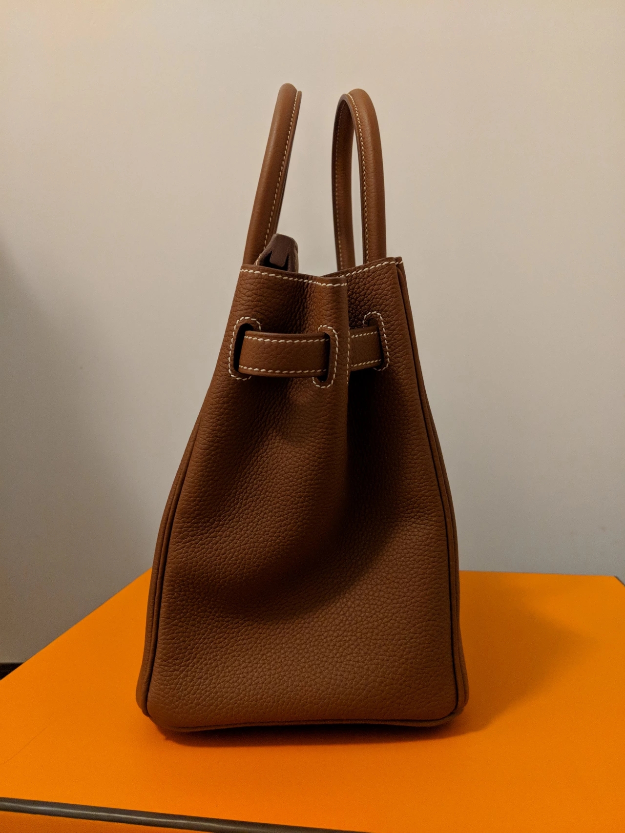 Side of Birkin replica bag